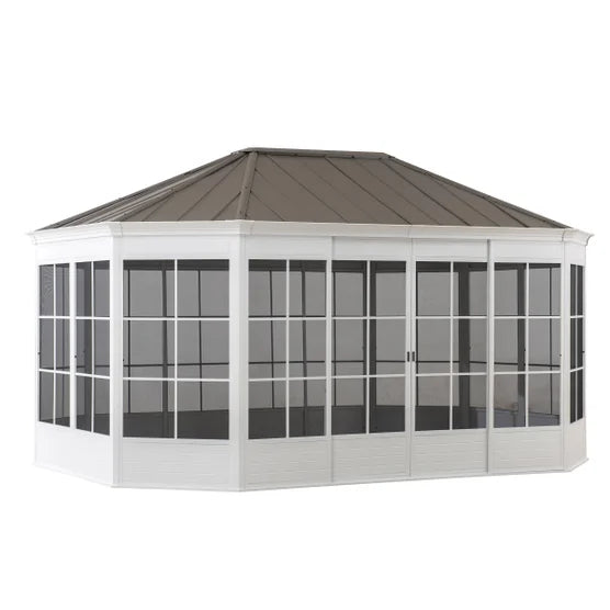 12' x 16' Hardtop Solarium Gazebo