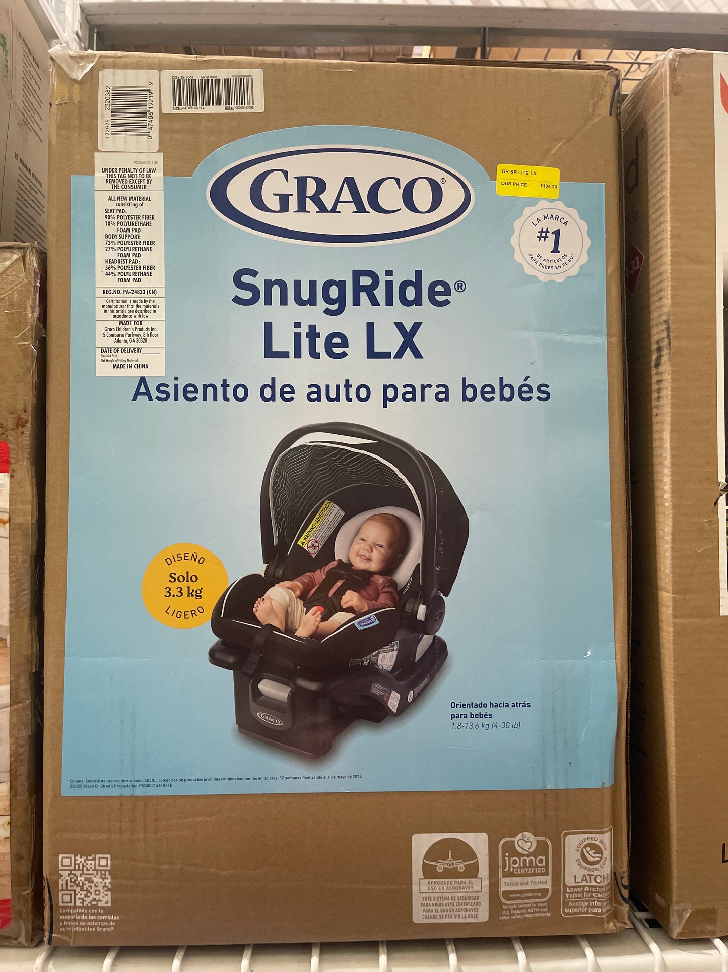 Graco SnugRide Lite LX