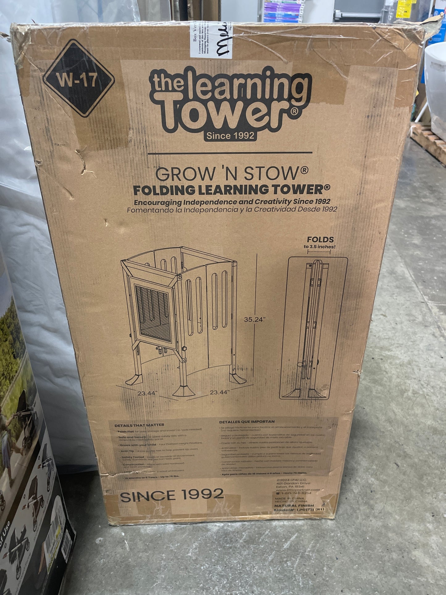 Little Partners Grow N Stow Folding Learning Tower