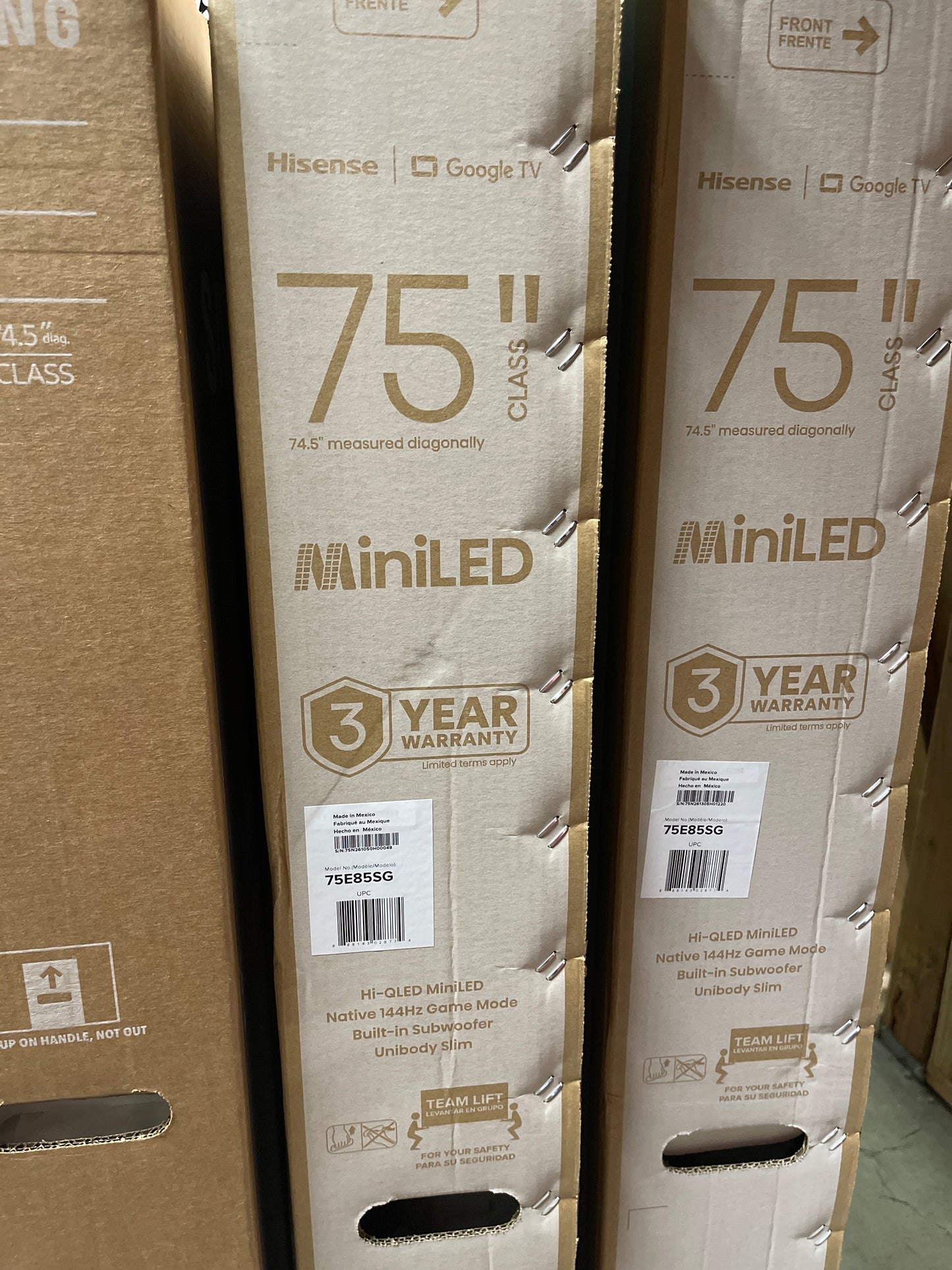Hisense MiniLED E8 75” TV
