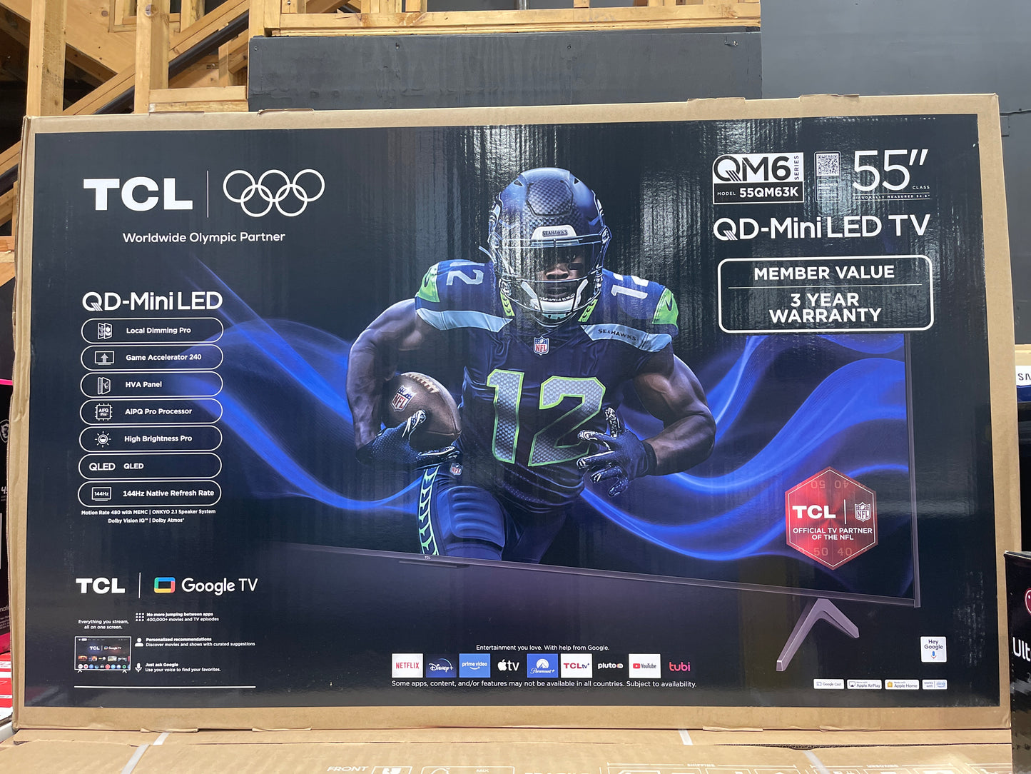 TLC QD-Mini LED 55” TV