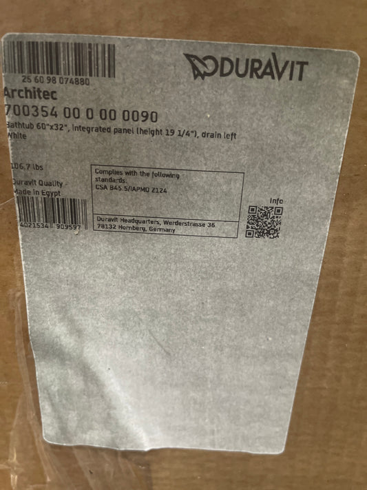 Duravit Architec 60X32 Bath Tub