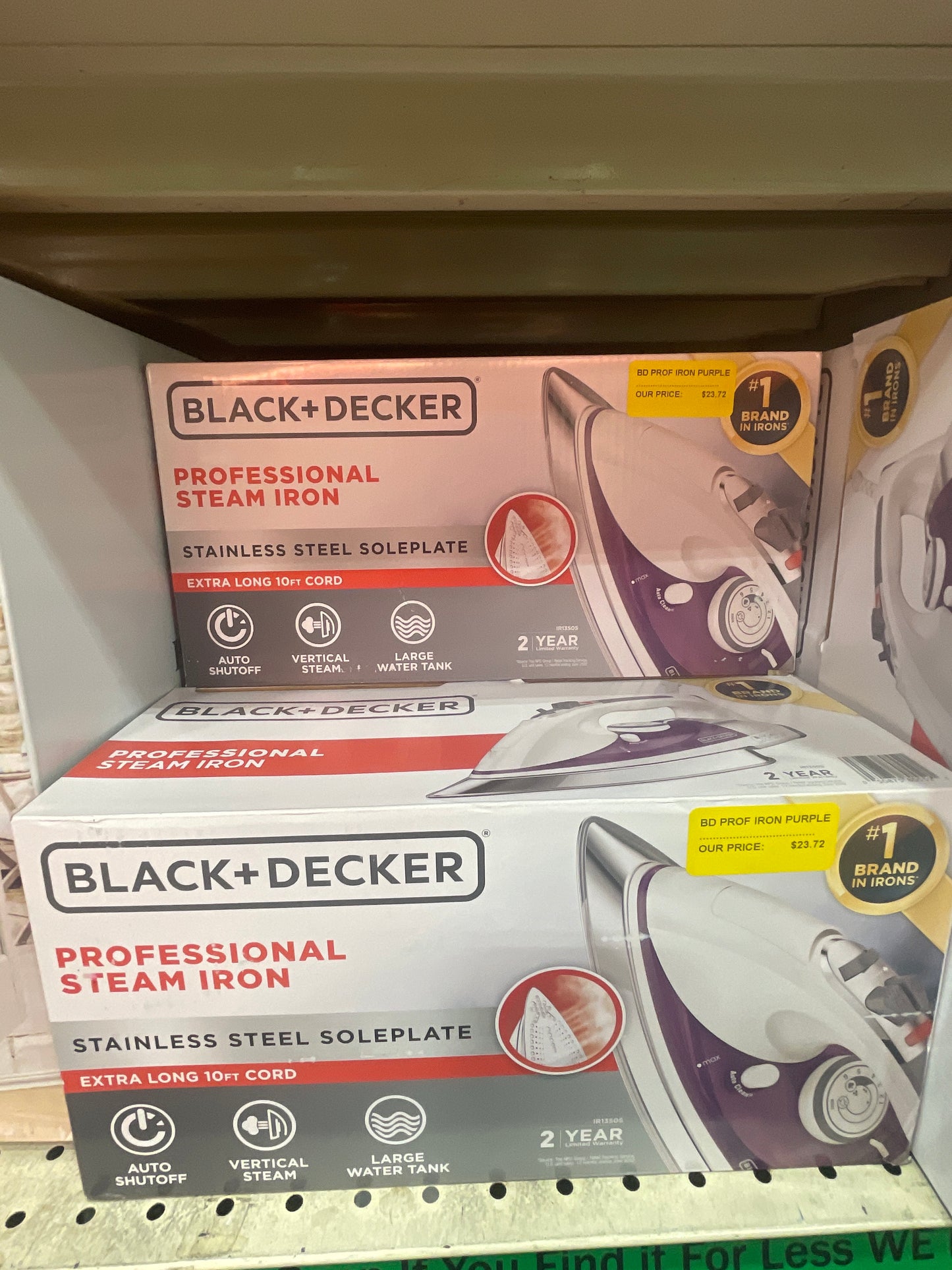 Black & Decker Professional Stainless Steel Steam Iron