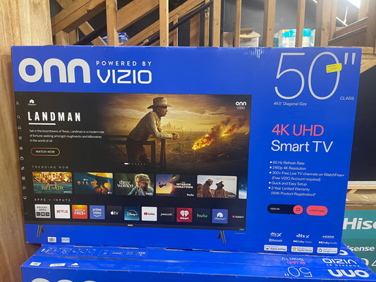 Onn. 50" Class 4K UHD Smart TV Powered by VIZIO – 50S4V1