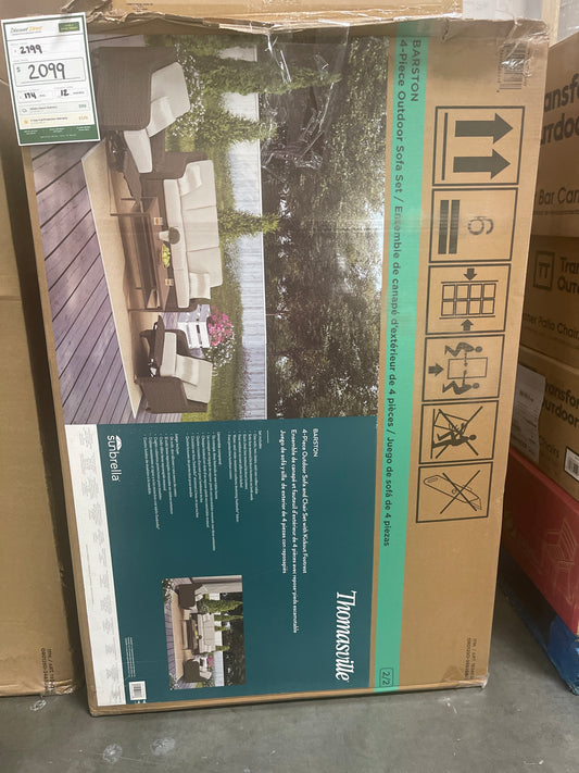 Thomasville Barston 4 Pc Outdoor Sofa Set