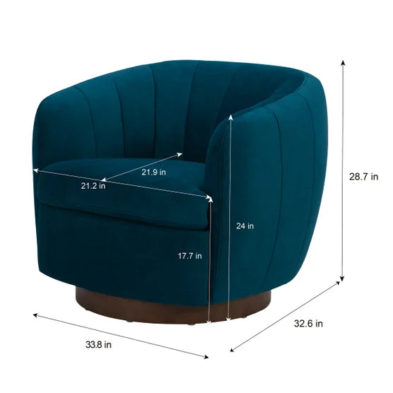 Teal Swivel Chair