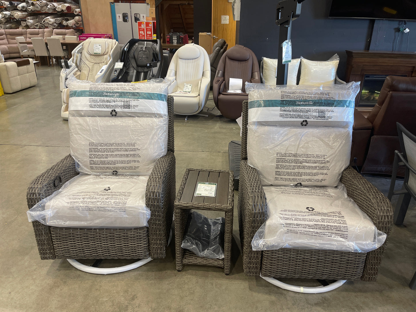 Bay 3-piece Outdoor Patio Glider Recliner Set