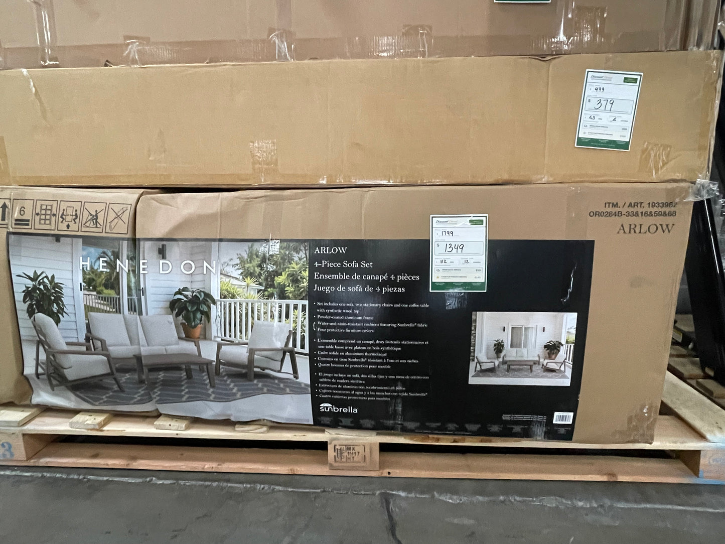 Henredon Arlow 4-Piece Outdoor Patio Seating Set