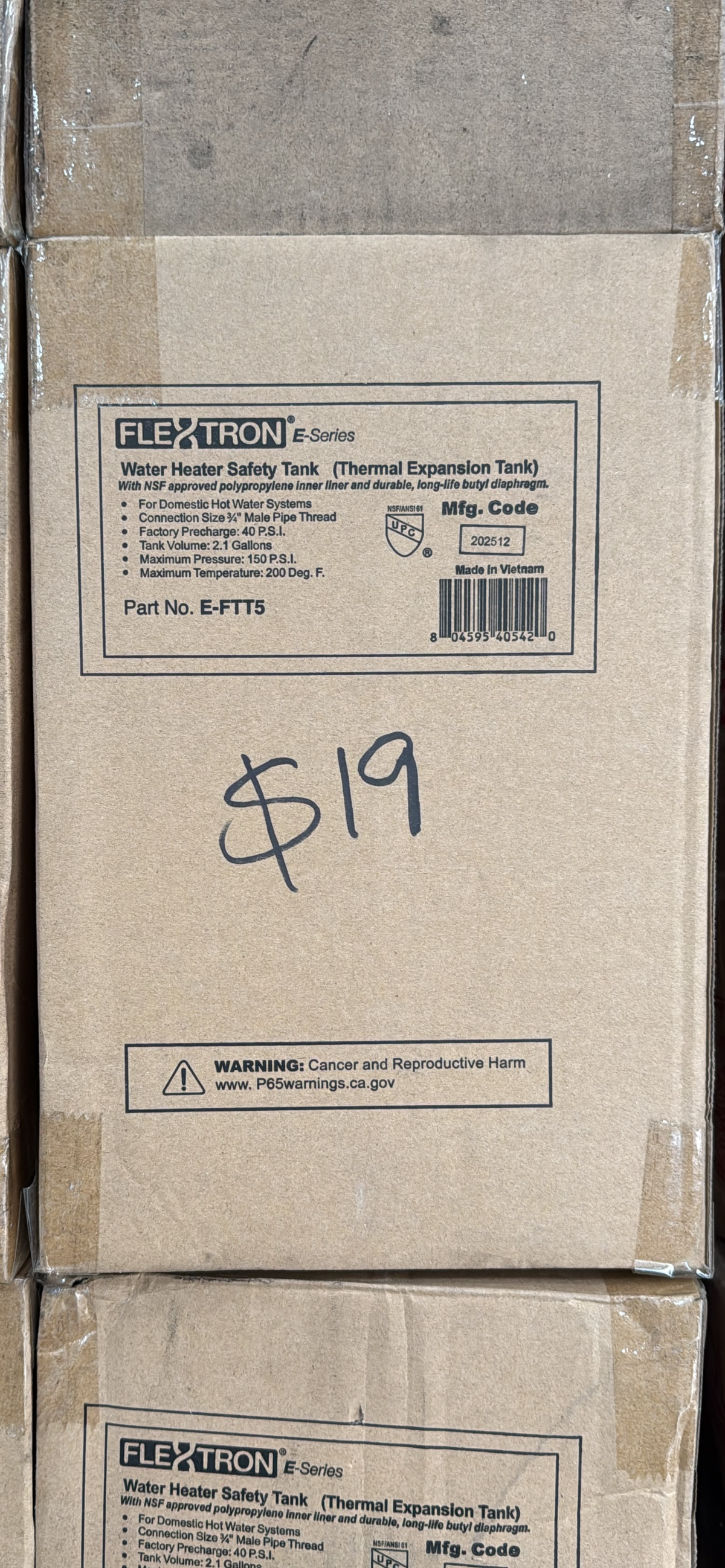 Electron Thermal Expansion Tank