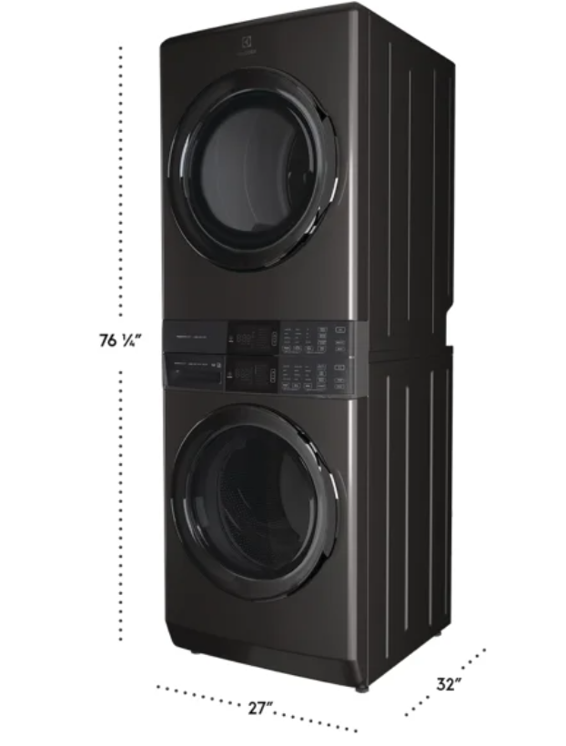 Electrolux 600 Series Laundry Tower – Front Load Washer & Electric Dryer Combo