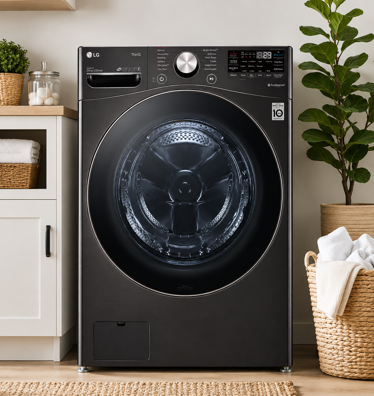 LG 4.5 Cu. Ft. Ultra Large Capacity Smart Front Load Washer with TurboWash™ 360°