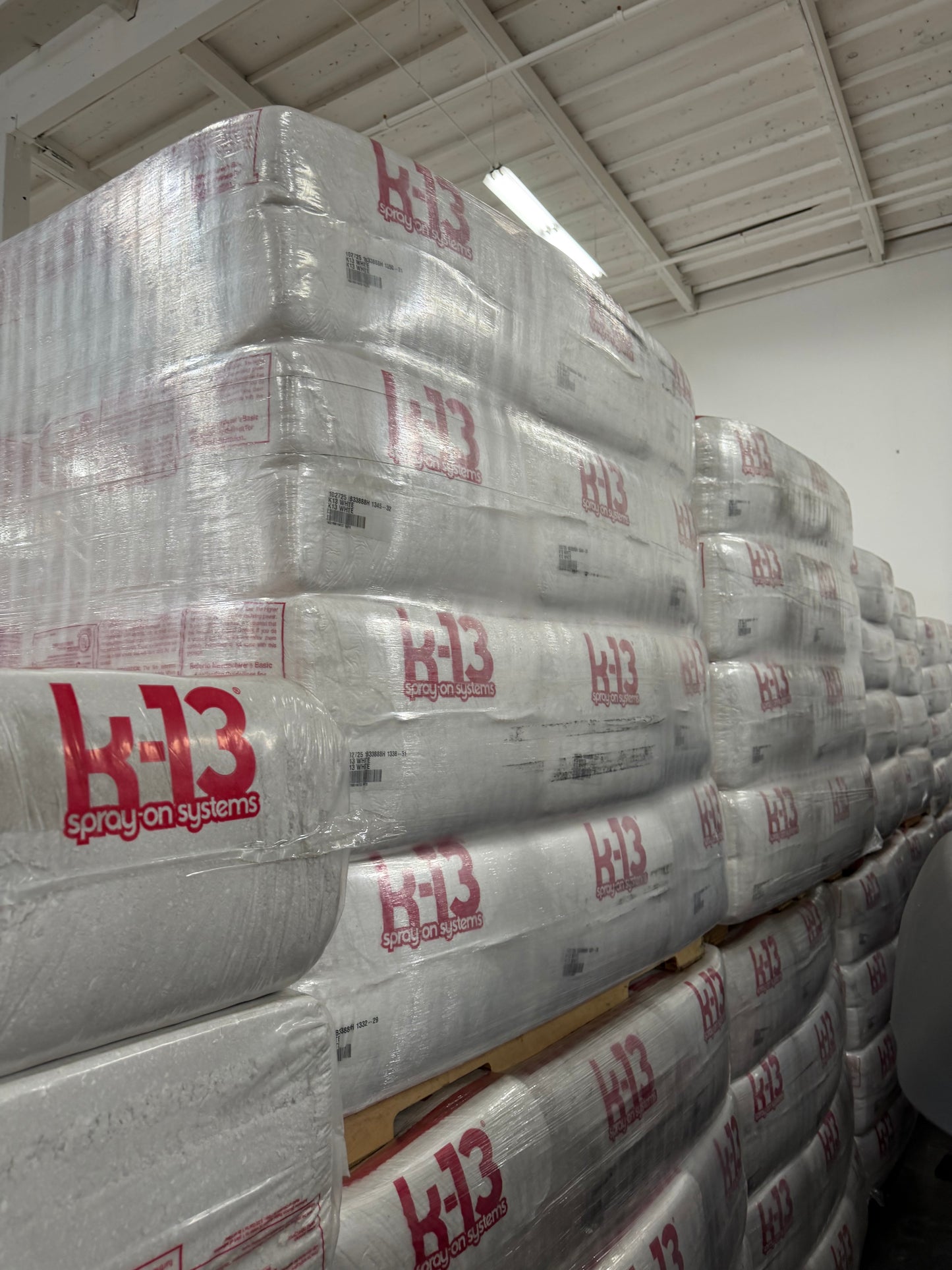 K-13 SPRAY-ON COMMERCIAL INSULATION – ONLY $20 PER BAG – HUGE QUANTITY