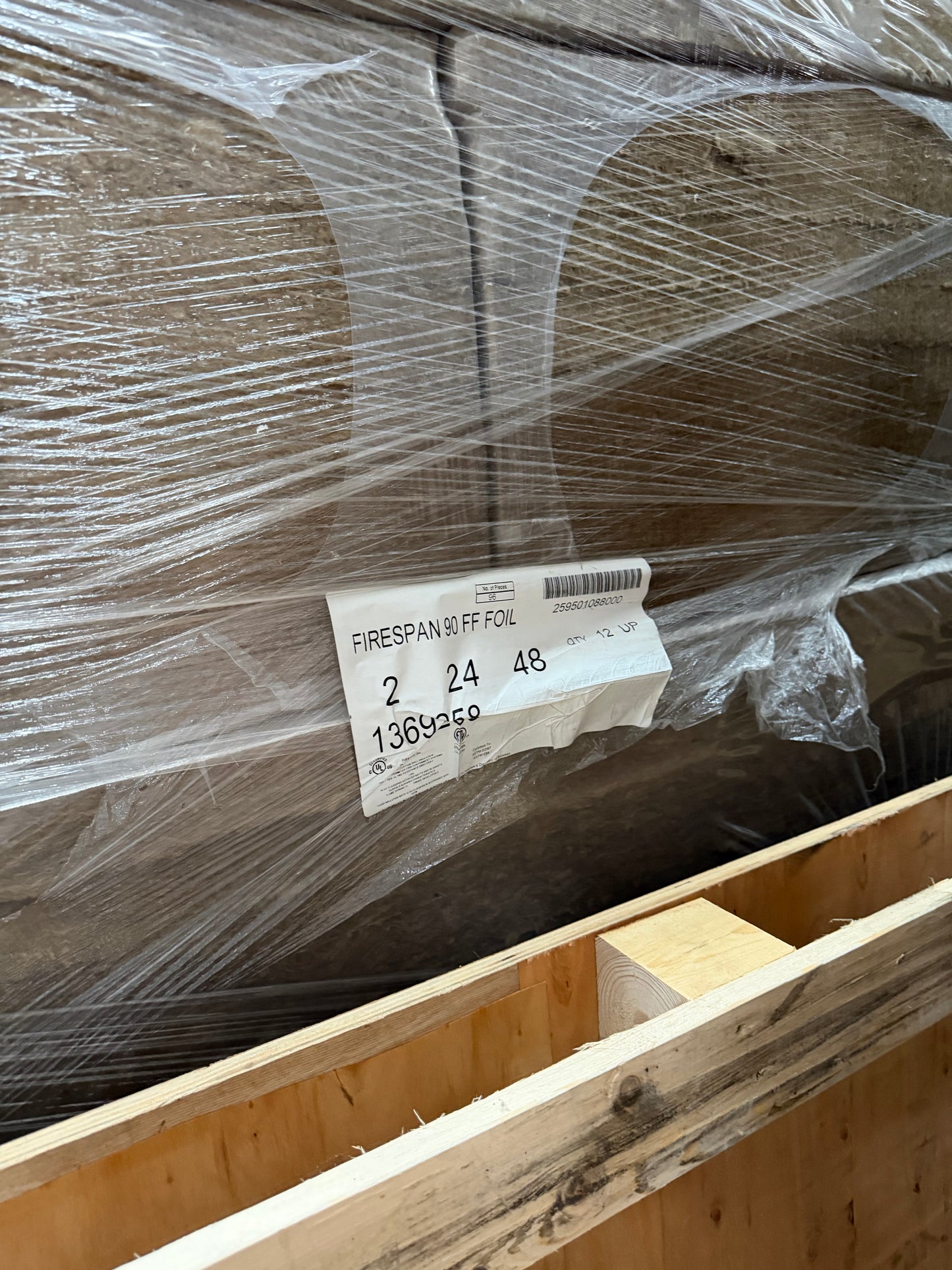 OWENS CORNING FIRESPAN 90 FOIL – COMMERCIAL INSULATION LIQUIDATION!