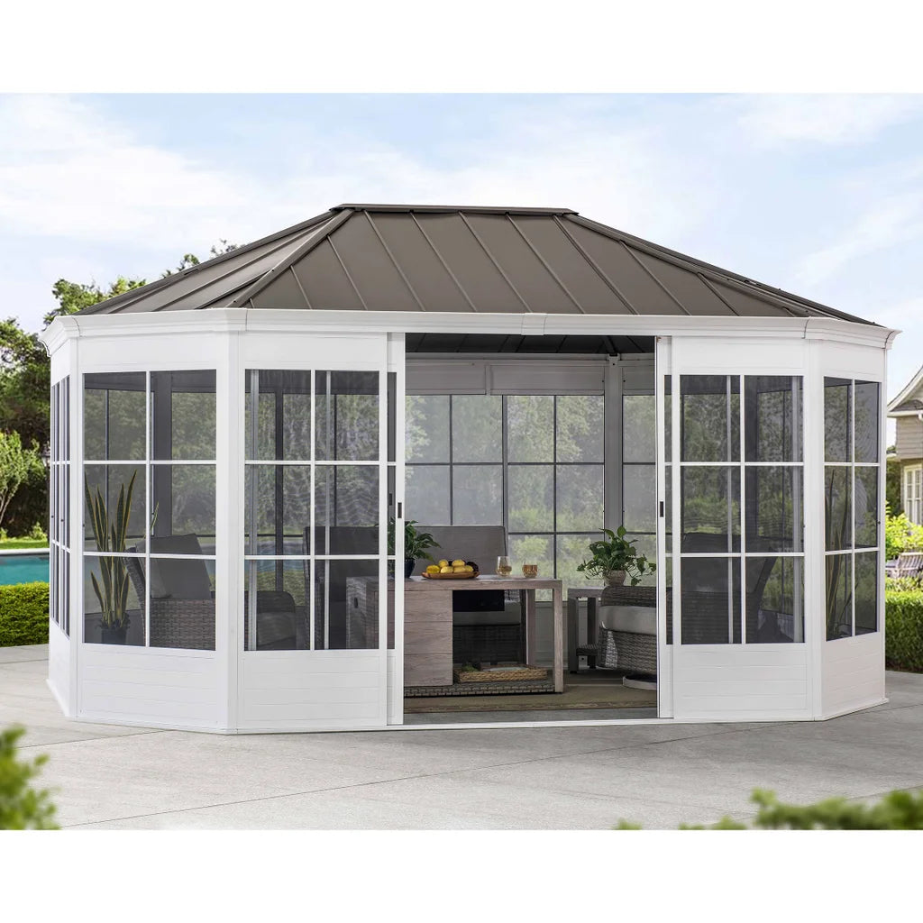 12' x 16' Hardtop Solarium Gazebo