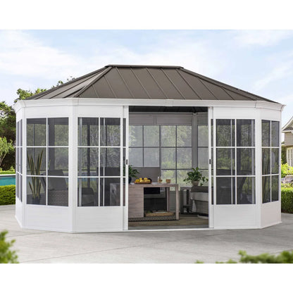 12' x 16' Hardtop Solarium Gazebo