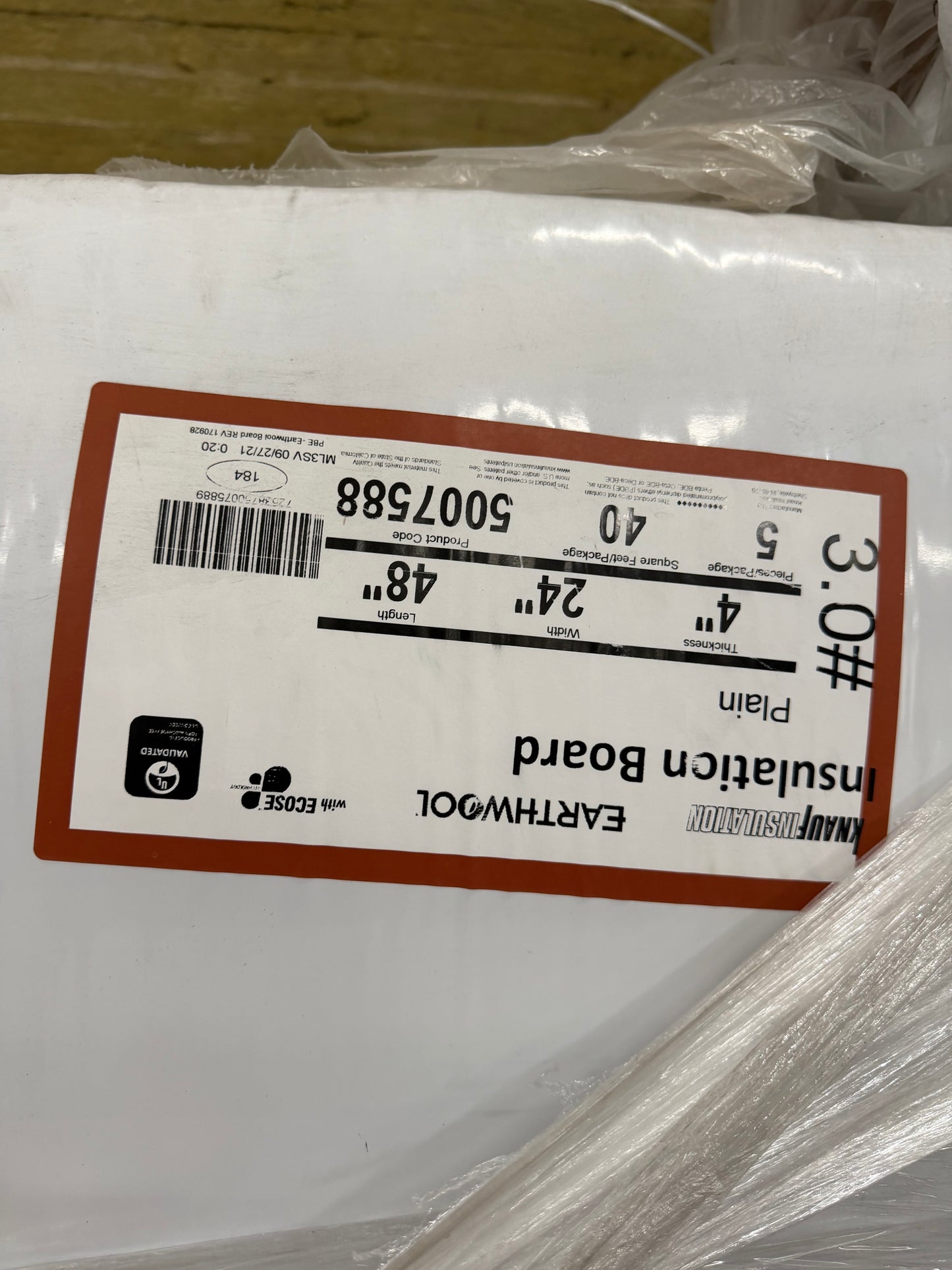 KNAUF COMMERCIAL INSULATION BOARD – HUGE LIQUIDATION!