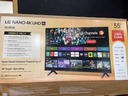 LG Nano 4K UHD AI. 55” TV