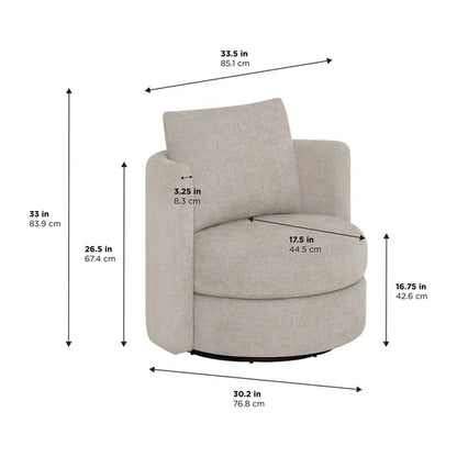 Blue Swivel Chair 2pc