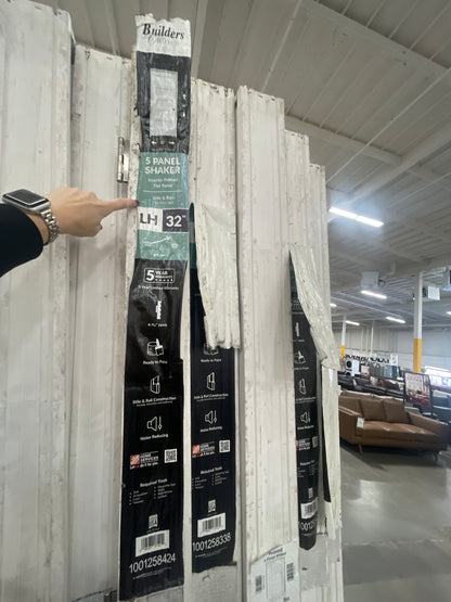 Primed Panel Shaker Doors
