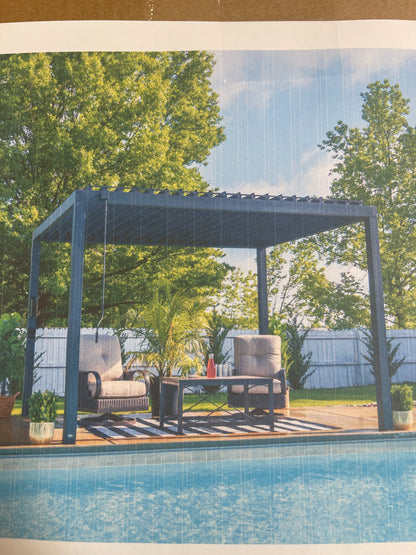 Louvered Pergola 12x10 Steel