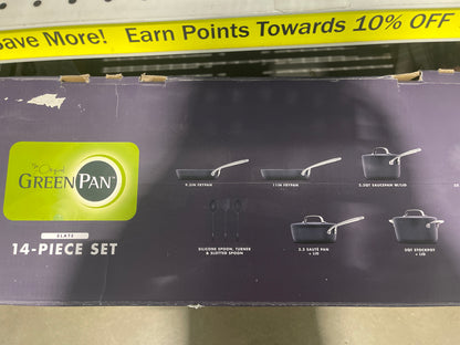 The Original GREEN PAN 14 Piece Set