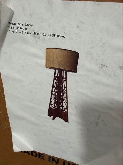 9’ Designer Statement Floor Lamp – Remote controlled with multiple colors