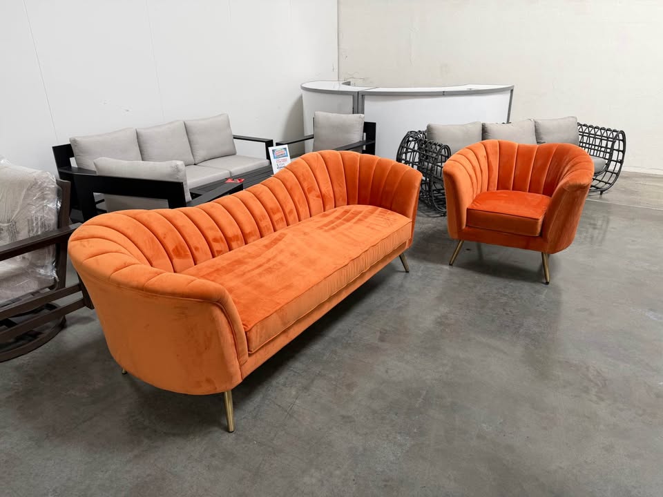 Designer Velvet Sofa