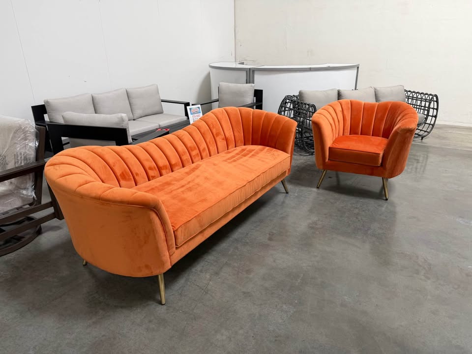 Designer Velvet Sofa