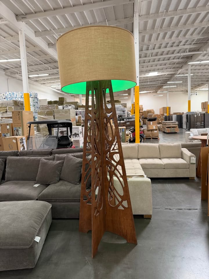 9’ Designer Statement Floor Lamp – Remote controlled with multiple colors