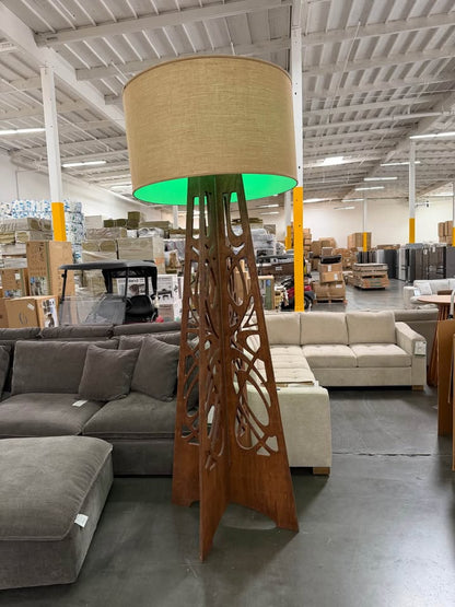 9’ Designer Statement Floor Lamp – Remote controlled with multiple colors