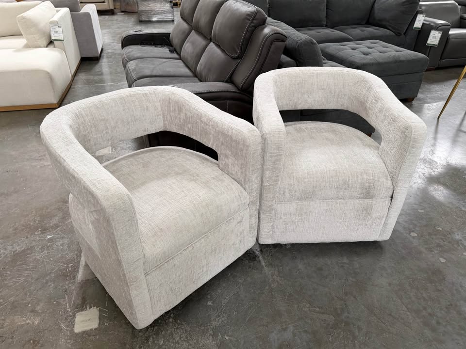 Designer Barrel Accent Chairs