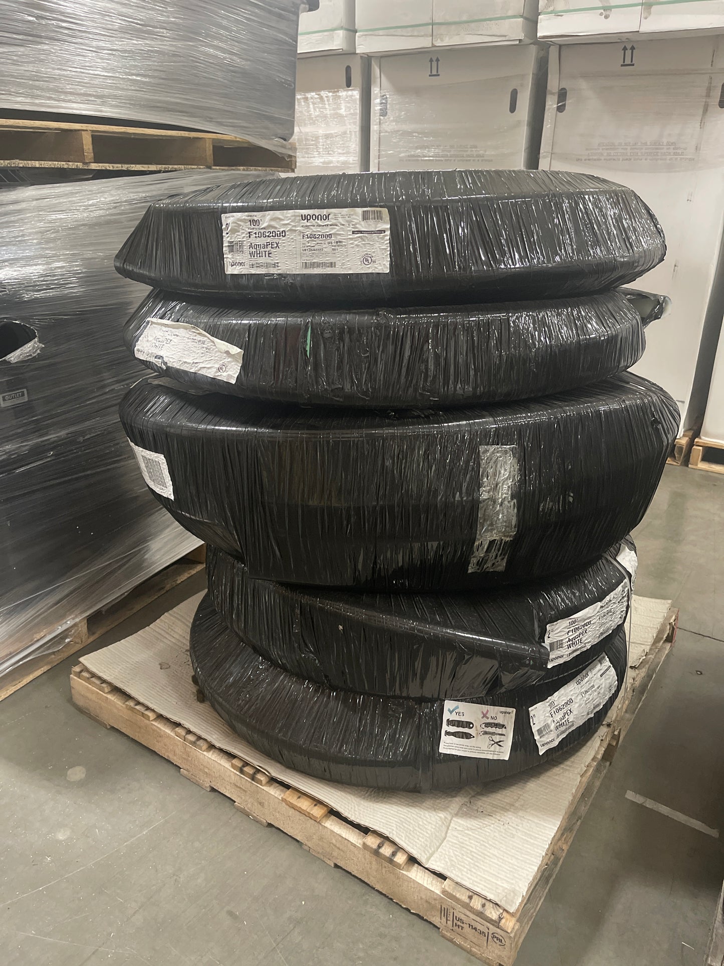 Uponor 2” AquaPEX White, 100ft coil