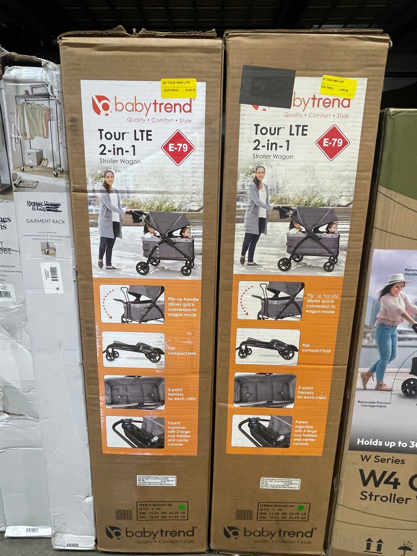 Baby Trend Tour LTE 2-in-1 Stroller Wagon – Desert Grey