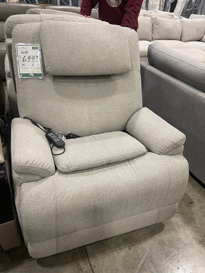 Flexsteel Model 1 Power Lift Sleep Chair – Light Gray