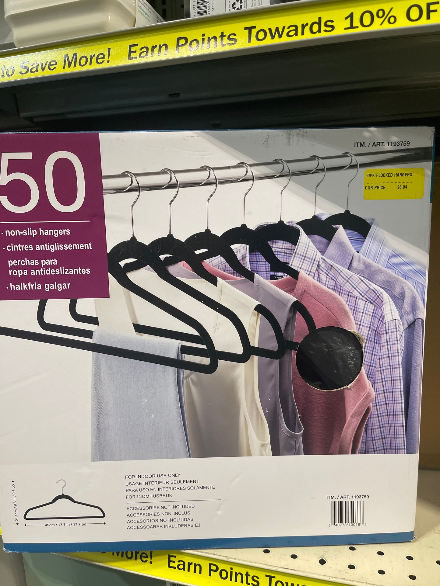 50 Non-Slip Hangers