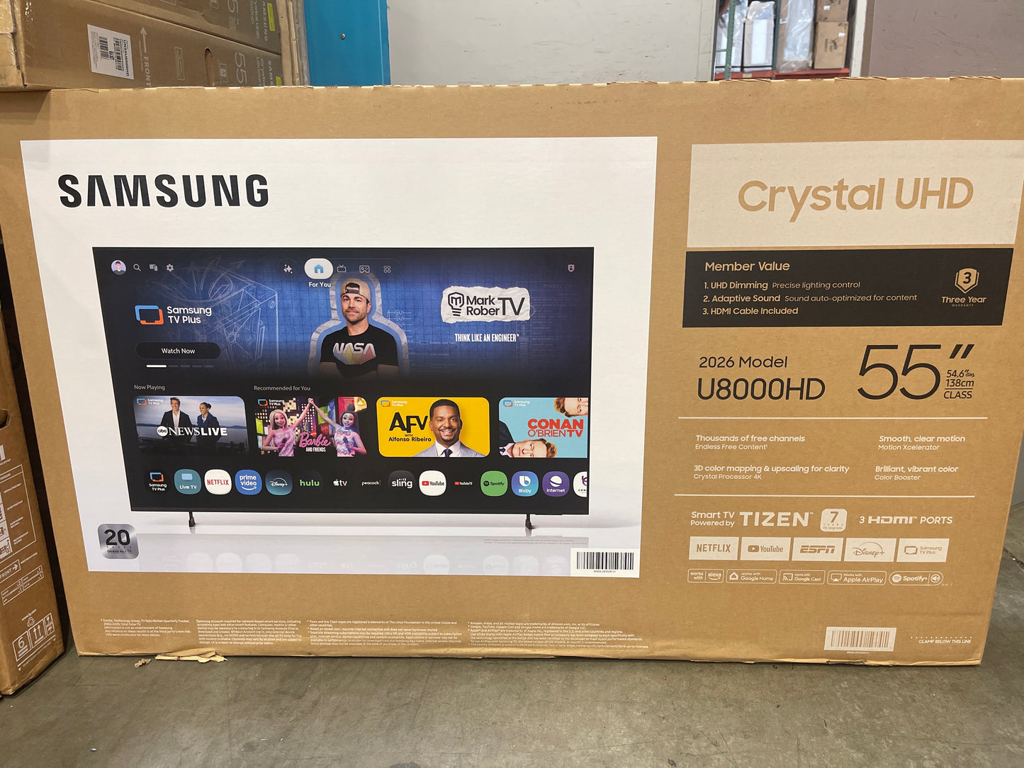 Samsung Crystal UHD 55” TV