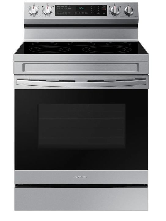 Samsung 30” Smart Electric Range with Air Fry & Convection – Fingerprint Resistant Stainless Steel (Open Box)