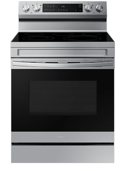 Samsung 30” Smart Electric Range with Air Fry & Convection – Fingerprint Resistant Stainless Steel (Open Box)