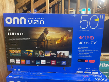 Onn. 50" Class 4K UHD Smart TV Powered by VIZIO – 50S4V1