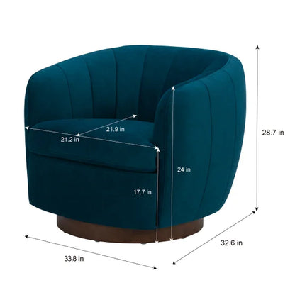 Teal Swivel Chair
