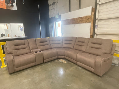 Carmelo Fabric Power Sectional