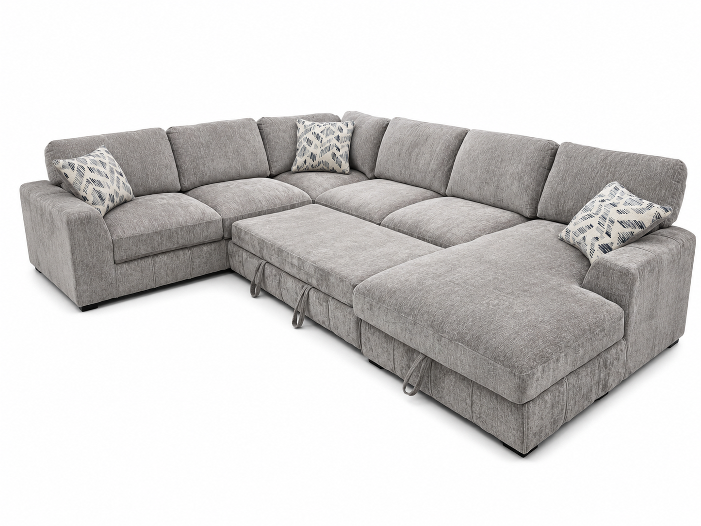 Pop-Up Sleeper and Storage Chaise Sectional