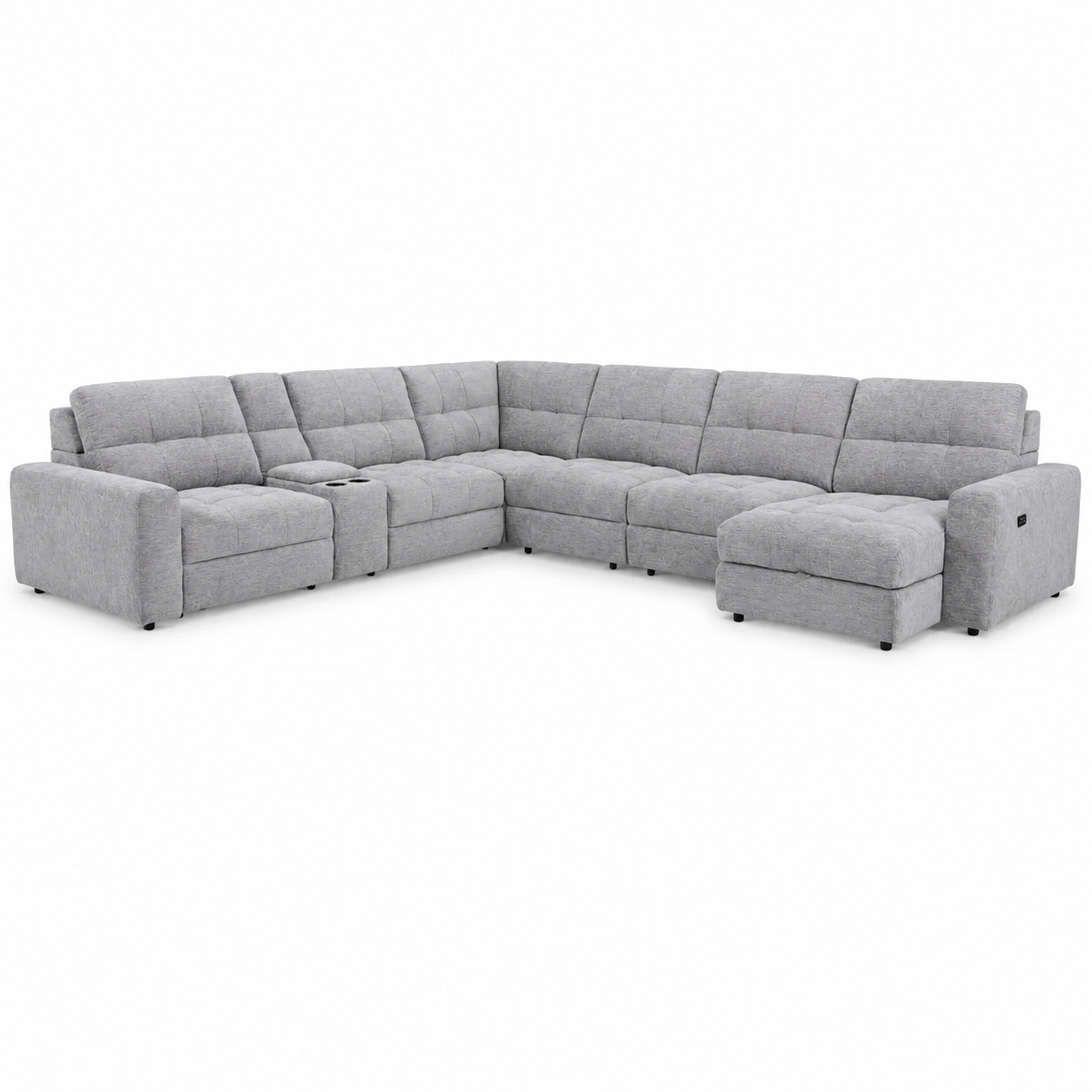 Power Reclining Sectional with Storage