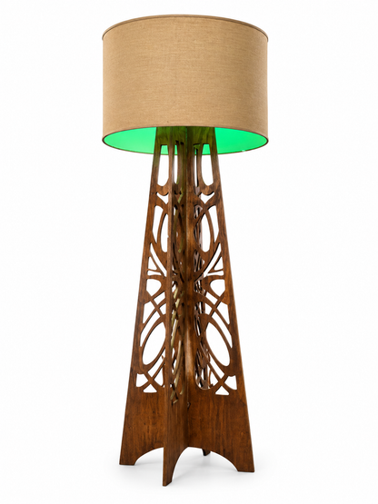 9’ Designer Statement Floor Lamp – Remote controlled with multiple colors