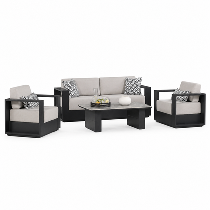 Modern 4-Piece Outdoor Conversation Set