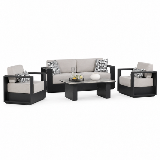 Modern 4-Piece Outdoor Conversation Set