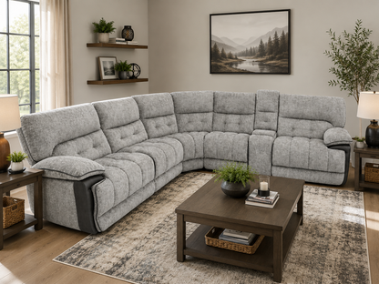 6PC Fabric Sectional