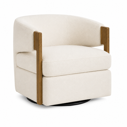 Swivel Barrel Accent Chair