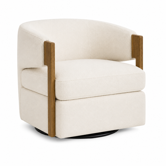 Swivel Barrel Accent Chair