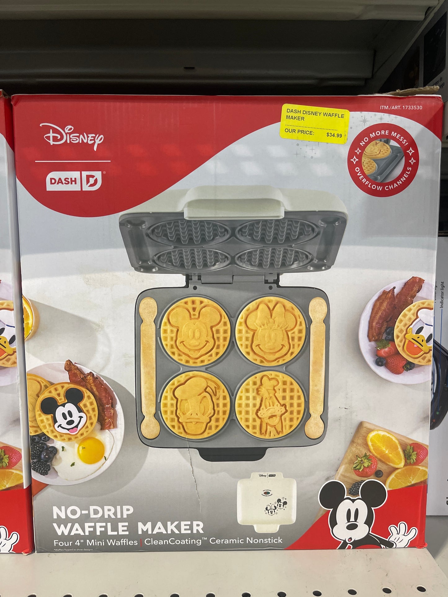 Disney No-Drip Waffle Maker
